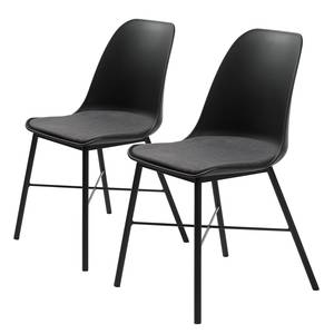 Chaises Feda (Lot de 2) Noir