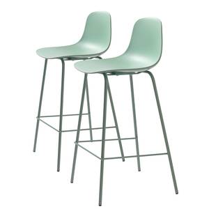 Chaises de bar Felin (lot de 2) Vert menthe