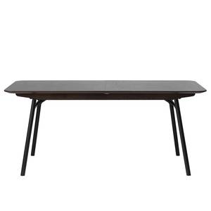 Table Dax Placage chêne / Métal - Chêne marron foncé / Noir