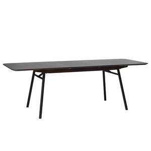 Table Dax Placage chêne / Métal - Chêne marron foncé / Noir