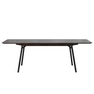 Table Dax Placage chêne / Métal - Chêne marron foncé / Noir