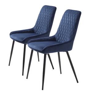 Chaises Dela (lot de 2) Bleu marine