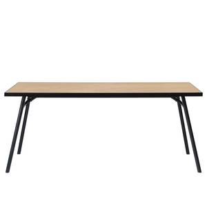 Table Charlo Placage chêne/ Métal - Chêne noir / Noir