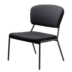 Fauteuil Abaco geweven stof - Antraciet