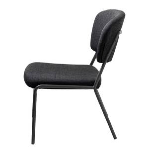 Fauteuil Abaco geweven stof - Antraciet