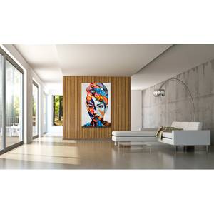 Wandbild Die geheime Kraft der Frau Leinwand - Mehrfarbig - 60 x 90 cm