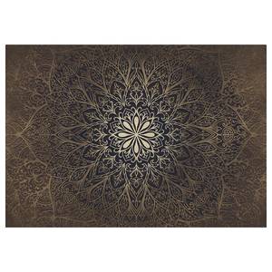 Vlies-fotobehang Mandala Gold vlies - goudkleurig/zwart - 250 x 175 cm