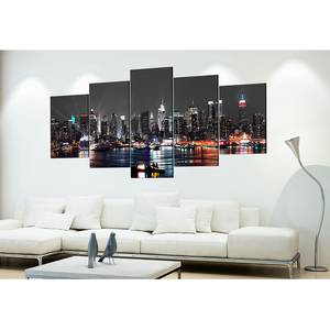 Wandbild Grey sky Leinwand - Mehrfarbig - 200 x 100 cm