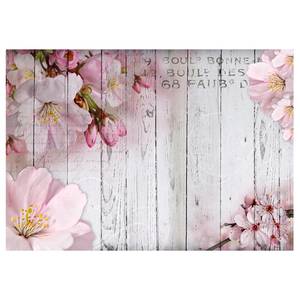 Vlies Fototapete Apple Blossoms Vlies - Grau / Pink - 150 x 105 cm