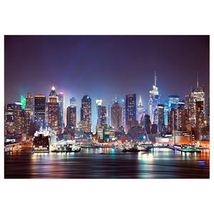 Vlies Fototapete Night in New York City Vlies - Mehrfarbig - 150 x 105 cm