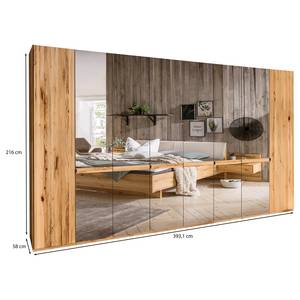 Armoire Livorno VI Hauteur : 216 cm - 6 miroir