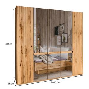 Armoire Livorno III Hauteur : 236 cm - 3 miroir