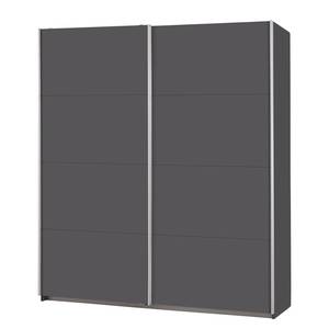 Schwebetürenschrank Caracas I Graumetallic - Breite: 226 cm - Classic - Ohne Spiegeltür/-en