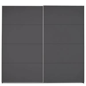 Armoire à portes coulissantes Caracas I Gris métallisé - Largeur : 226 cm - Premium - Sans portes miroir