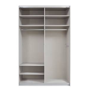 Schwebetürenschrank Caracas I Graumetallic - Breite: 136 cm - Classic - Ohne Spiegeltür/-en