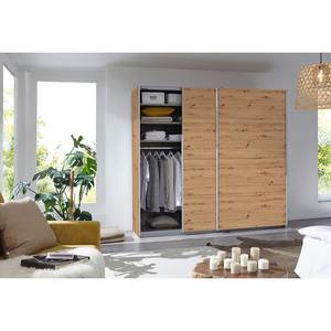 Schwebetürenschrank Caracas I Eiche Artisan Dekor - Breite: 226 cm - Classic - Ohne Spiegeltür/-en