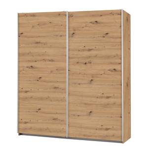 Armoire à portes coulissantes Caracas I Imitation chêne Artisan - Largeur : 181 cm - Premium - Sans portes miroir