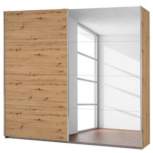 Armoire à portes coulissantes Caracas I Imitation chêne Artisan - Largeur : 226 cm - Premium - 1 miroir