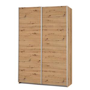 Schwebetürenschrank Caracas I Eiche Artisan Dekor - Breite: 136 cm - Classic - Ohne Spiegeltür/-en