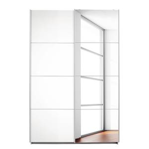 Armoire à portes coulissantes Caracas I Blanc alpin - Largeur : 136 cm - Classic - 1 miroir