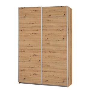 Schwebetürenschrank Caracas I Eiche Artisan Dekor - Breite: 136 cm - Premium - Ohne Spiegeltür/-en