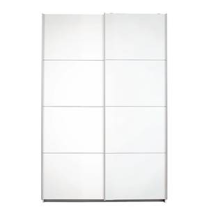 Schwebetürenschrank Caracas I Alpinweiß - Breite: 136 cm - Basic - Ohne Spiegeltür/-en