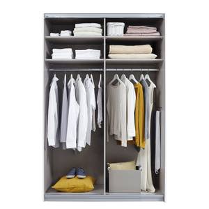 Schwebetürenschrank Caracas I Alpinweiß - Breite: 136 cm - Classic - 2 Spiegeltüren