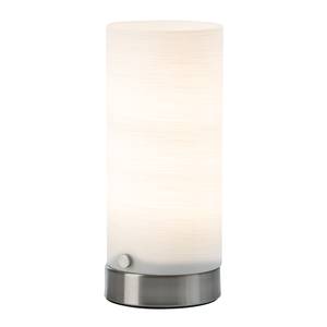 LED-tafellamp Maik melkglas/nikkel - 1 lichtbron