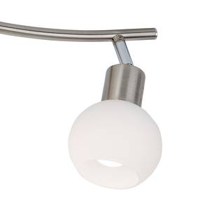 LED-plafondlamp Loxy II melkglas/nikkel - Aantal lichtbronnen: 4