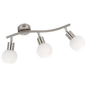 LED-Deckenleuchte Loxy II Milchglas / Nickel - Flammenanzahl: 3