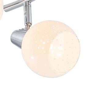 LED-wandlamp Doxy II melkglas/nikkel - 3 lichtbronnen