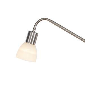 Lampadaire Maro I Verre dépoli / Nickel - 2 ampoules