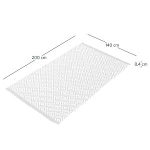 In-/Outdoorteppich Dunlop Kunstfaser - Elfenbein / Grau - 140 x 200 cm