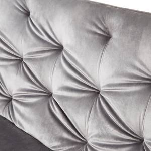 Banquette Bonea Velours / Acier - Gris / Noir