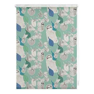 Klemmfix Verduisteringsrolgordijn Sloths polyester - groen - 45 x 150 cm