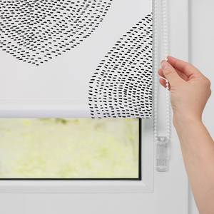 Verduisteringsrolgordijn Boho Drop polyester - Wit - 70 x 150 cm