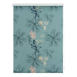 Store occultant sans perçage Aqua Floral Polyester - Bleu - 80 x 150 cm