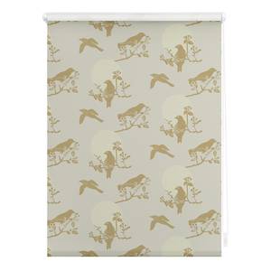 Klemmfix Verduisteringsrolgordijn Birds polyester - beige - 80 x 150 cm