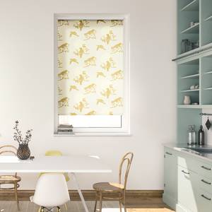 Klemmfix Verduisteringsrolgordijn Birds polyester - beige - 80 x 150 cm