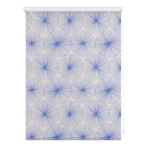 Store occultant sans perçage Flower Polyester - Bleu - 100 x 150 cm