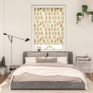 Klemmfix Verdunklungsrollo Golden Drops Polyester - Gold - 120 x 150 cm