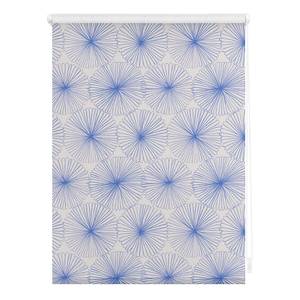 Klemmfix Verduisteringsrolgordijn Flower polyester - blauw - 120 x 150 cm