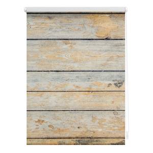 Klemmfix Verduisteringsrolgordijn Plank polyester - bruin - 45 x 150 cm