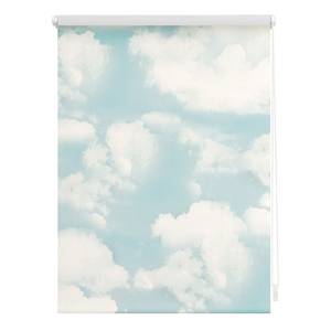 Klemmfix Verdunklungsrollo Wolken Polyester - Blau - 45 x 150 cm