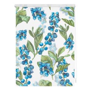 Klemmfix Verdunklungsrollo Heidelbeere Polyester - Blau / Grün - 60 x 150 cm