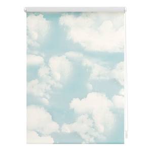 Klemmfix Verduisteringsrolgordijn Wolken polyester - blauw - 60 x 150 cm