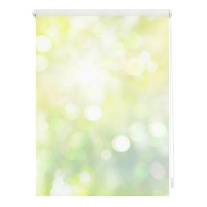 Klemmfix Verdunklungsrollo Lichtspiel Polyester - Grün / Gelb - 70 x 150 cm