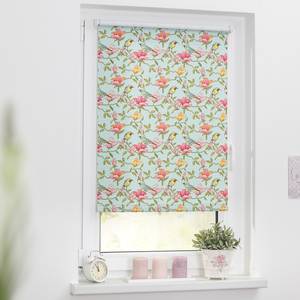 Store occultant sans perçage Birds Polyester - Vert / Rose - 100 x 150 cm