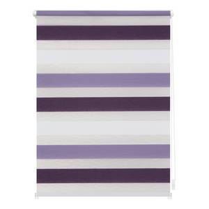 Store enrouleur sans perçage III Polyester - Violet / Blanc - 45 x 150 cm