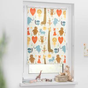 Klemmfix rolgordijn Cute Animals polyester - geel - 100 x 150 cm